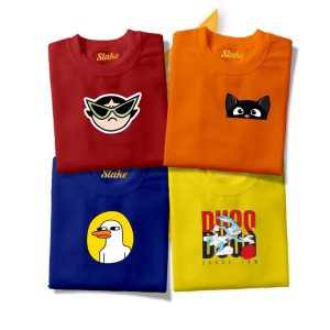 Pack of 4 Graphics Tee's (002)