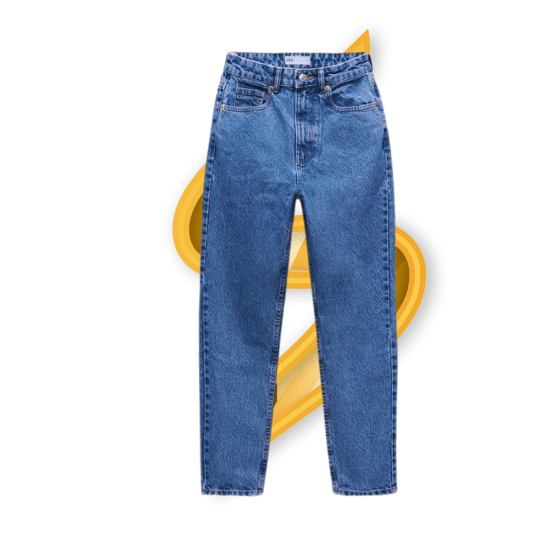 Ice blue jeans