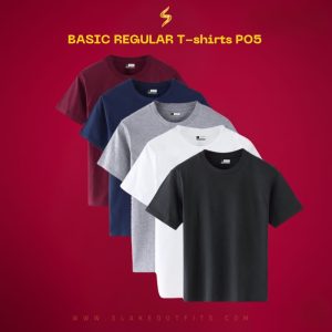 Pack of 5 Regular Basic Tees