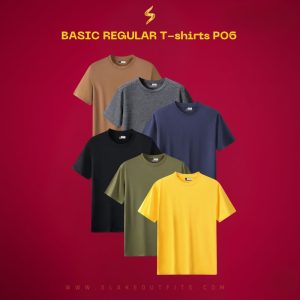 Pack of 6 Regular Basic Tees